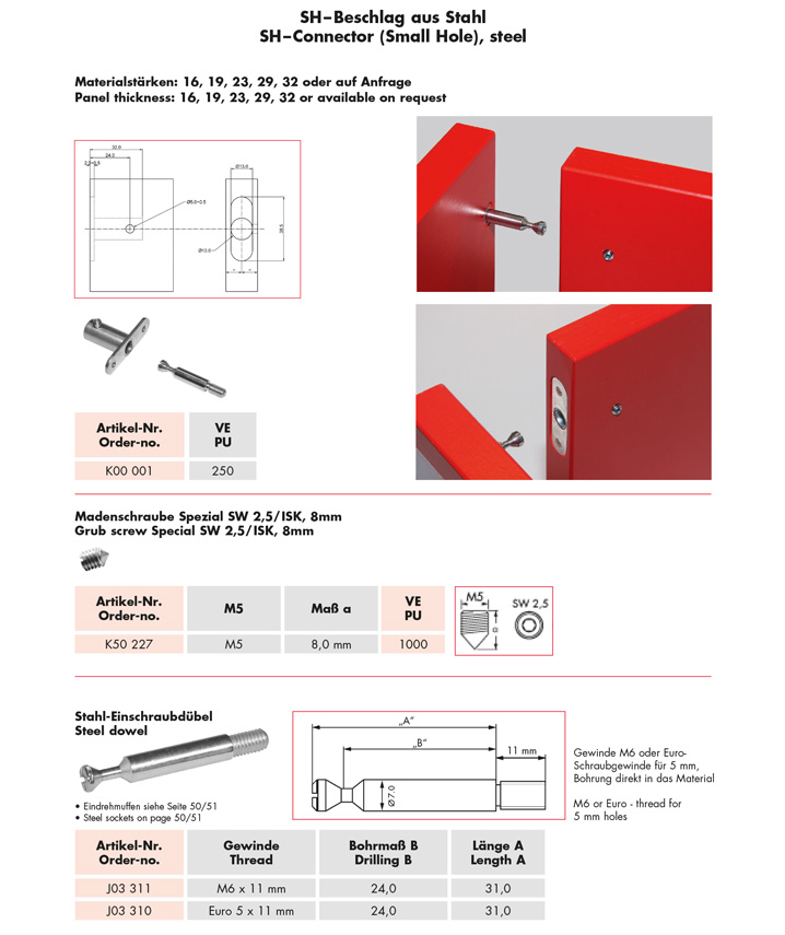 SH-Beschlag aus Stahl