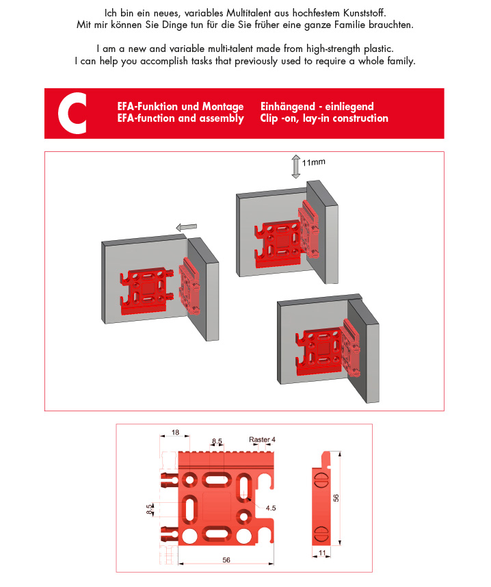 Multifunktions-Beschlagsystem
