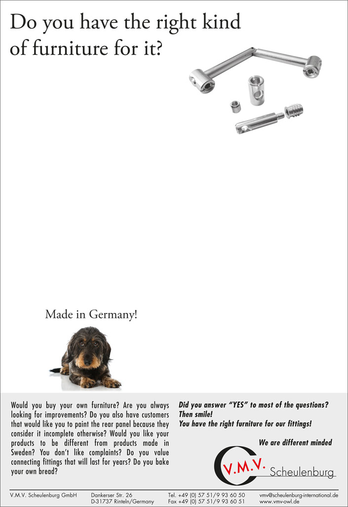 Do you have the right kind of furniture for it?